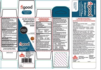 Pdp/package (6407 4 Cs Caseys 50ct Ibuprofen Paint)